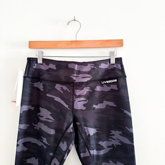 LIVESORE Camo Printed Performance Leggings L - Picture 2 of 7